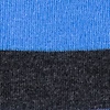 Blue Carded Cotton Rugby Stripe Sock