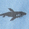 Blue Carded Cotton Shark Bait Small-Medium Sock
