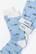 Shark Bait Blue Small-Medium Sock Photo (2)