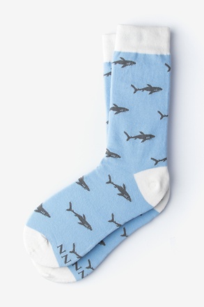 Shark Bait Blue Small-Medium Sock