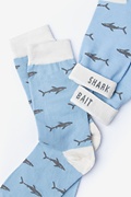 Shark Bait Blue Women's Sock Photo (2)