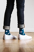 Take to the Sky Blue Medium-Large Sock Photo (1)