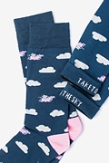Take to the Sky Blue Medium-Large Sock Photo (2)