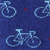 Blue Carded Cotton The Cycle Of Life Medium-Large Sock