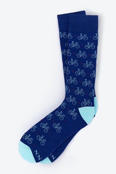 Blue Bicycles Sock | Hipster Sock | Ties.com