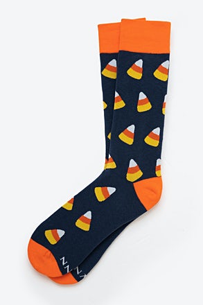 Trick Or Treat Blue Sock