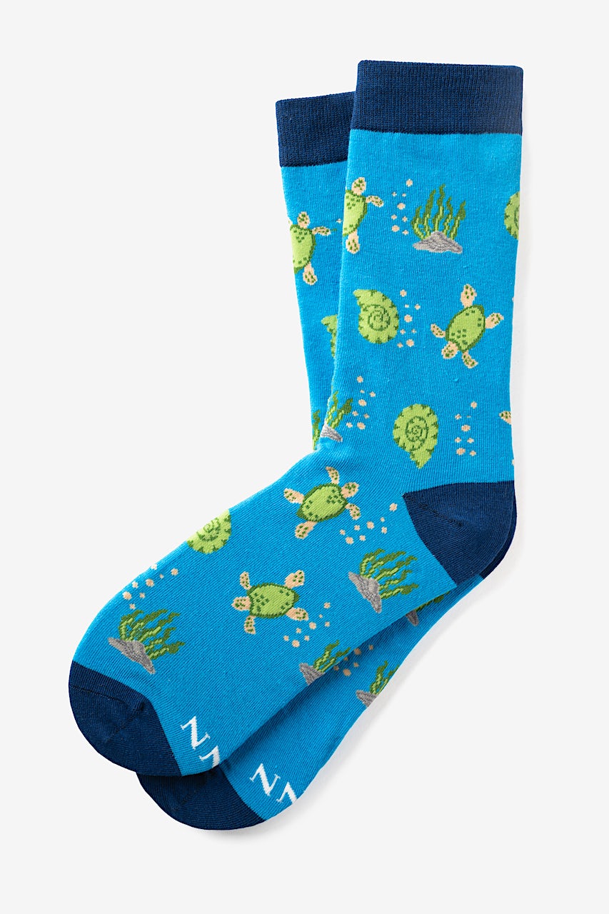 Turtally Awesome Blue His & Hers Socks Photo (2)