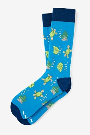 _Turtally Awesome Blue Sock_