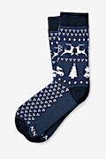 Ugly Sweater Blue His & Hers Socks Photo (2)