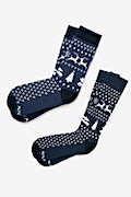 Ugly Sweater Blue His & Hers Socks Photo (0)