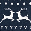 Blue Carded Cotton Ugly Sweater Medium-Large Sock