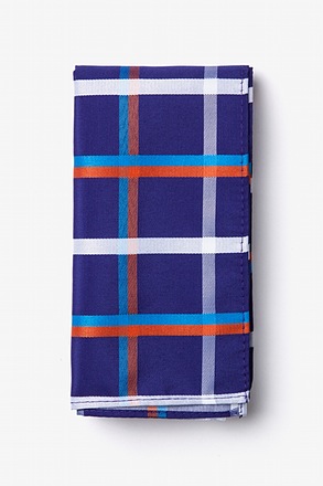 _Bellingham Blue Pocket Square_