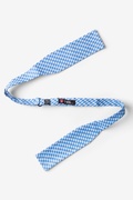 Blue Blair Houndstooth Batwing Bow Tie Photo (1)