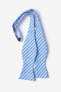 Blue Blair Houndstooth Self-Tie Bow Tie Photo (1)