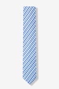 Blue Blair Houndstooth Skinny Tie Photo (1)