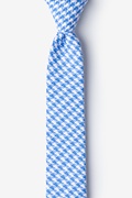 Blue Blair Houndstooth Skinny Tie Photo (0)