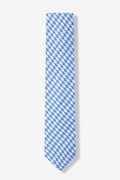 Blue Blair Houndstooth Skinny Tie Photo (1)