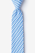 Blue Blair Houndstooth Skinny Tie Photo (0)