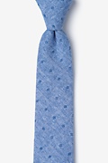 Blue Churchill Skinny Tie Photo (0)