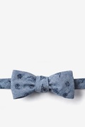 Blue Hunter Paisley Batwing Bow Tie Photo (0)