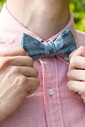 Blue Hunter Paisley Self-Tie Bow Tie Photo (2)