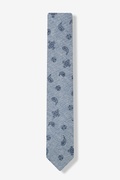 Blue Hunter Paisley Skinny Tie Photo (1)