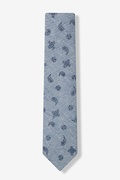 Blue Hunter Paisley Skinny Tie Photo (1)