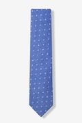 Blue Huntington Polka Dots Skinny Tie Photo (0)