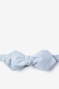 Blue Simplicity Speckle Diamond Tip Bow Tie Photo (0)