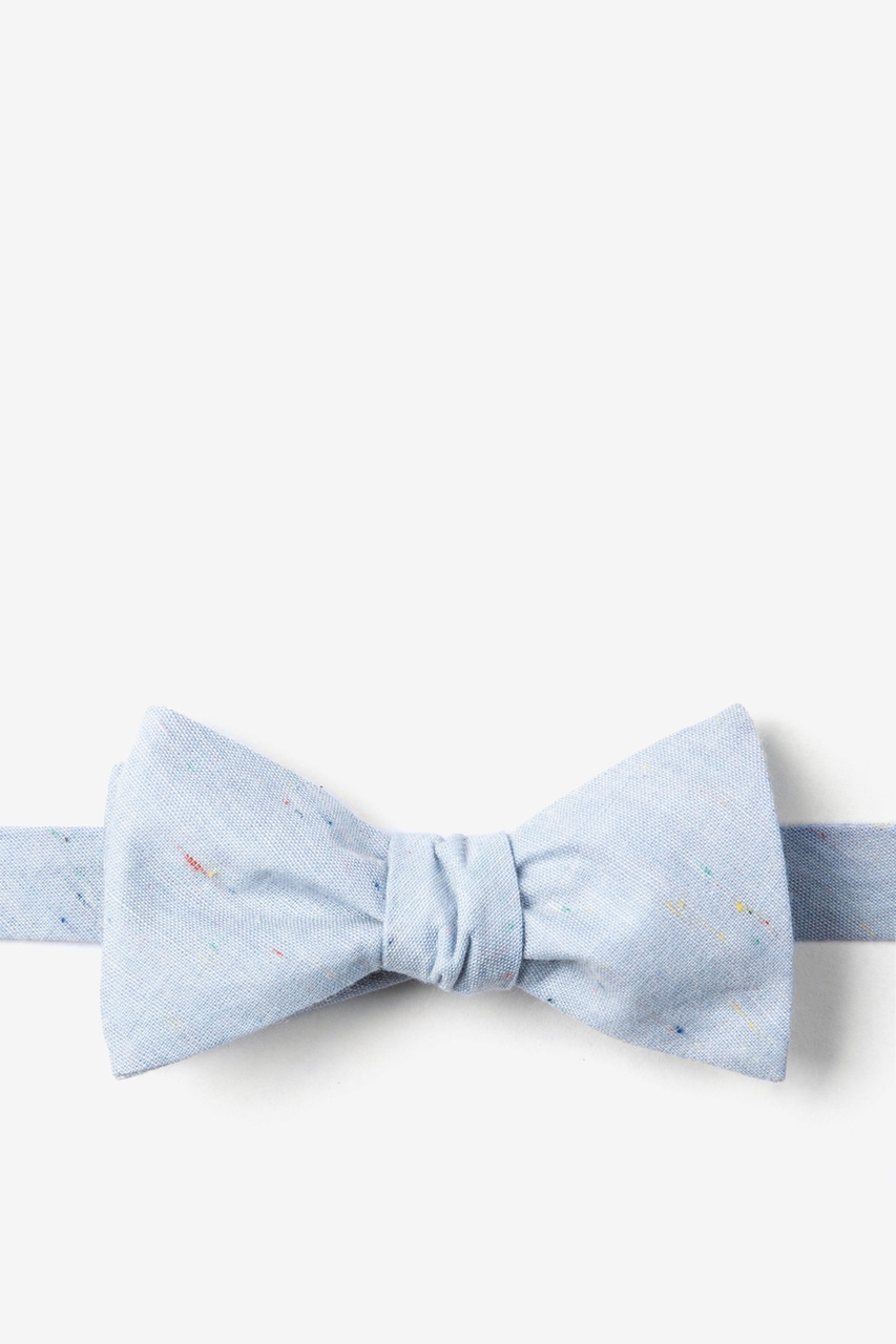 Blue Simplicity Speckle Self-Tie Bow Tie Photo (0)