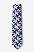Buckeye Thick Blue Skinny Tie Photo (1)