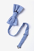 Churchill Blue Pre-Tied Bow Tie Photo (1)