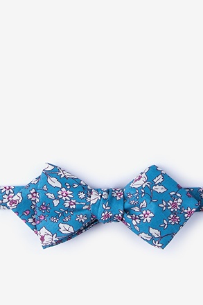 _Conejo Blue Diamond Tip Bow Tie_