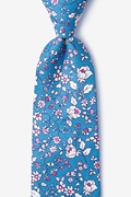 Conejo Blue Extra Long Tie Photo (0)