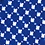 Blue Cotton Descanso Skinny Bow Tie