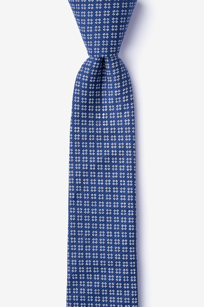 Fayette Blue Skinny Tie Photo (0)