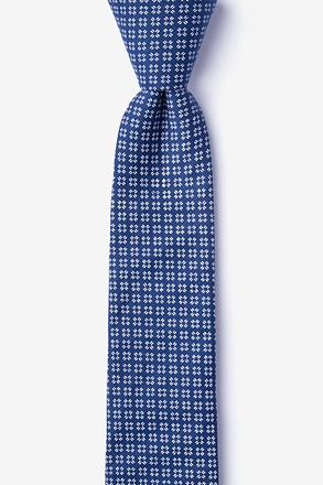 _Fayette Blue Skinny Tie_