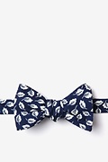 Florence Blue Self-Tie Bow Tie Photo (0)