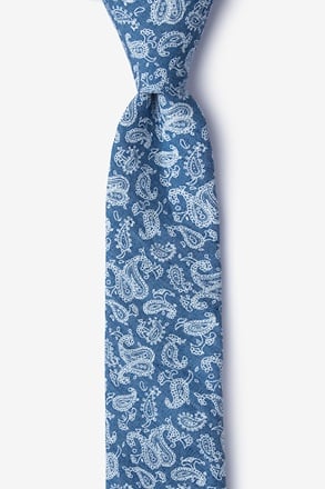 Goddard Blue Skinny Tie