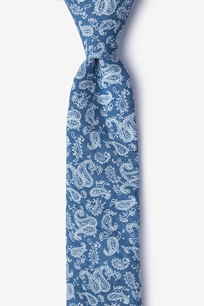 _Goddard Blue Skinny Tie_