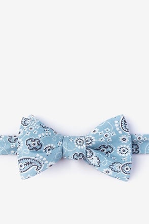 Grove Blue Self-Tie Bow Tie