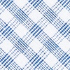 Blue Cotton Huron Extra Long Tie