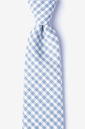 Huron Blue Extra Long Tie