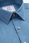 Liam Denim Blue Casual Shirt Photo (5)