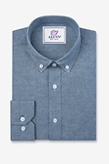 Lucas Blue Business Casual Shirt Photo (0)