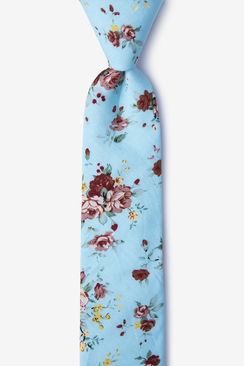 Luther Blue Skinny Tie Photo (0)