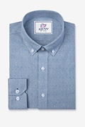 Mason Blue Business Casual Shirt Photo (0)