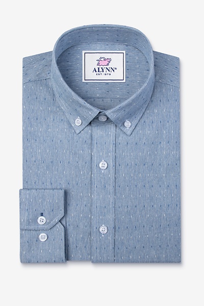 Blue Cotton Mason Business Casual Shirt | Ties.com