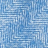 Blue Cotton Niles Extra Long Tie