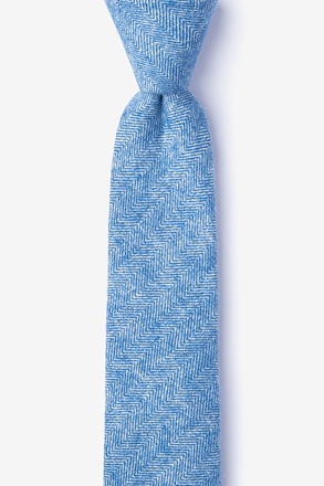 pale blue skinny tie